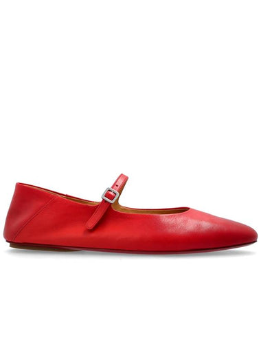 Marsell Leather Ballerinas Strascico, Women's, Red - MARSELL - BALAAN 1