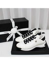 Mixed Fibers Velvet Calfskin Low Top Sneakers Ivory - CHANEL - BALAAN 2