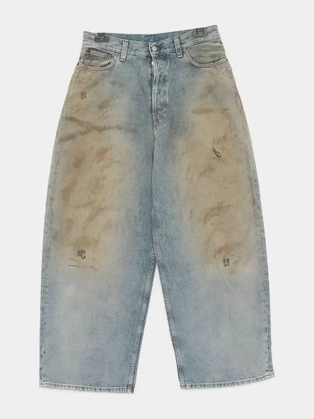 Distressed Super Wide Jeans Light Blue - ACNE STUDIOS - BALAAN 4