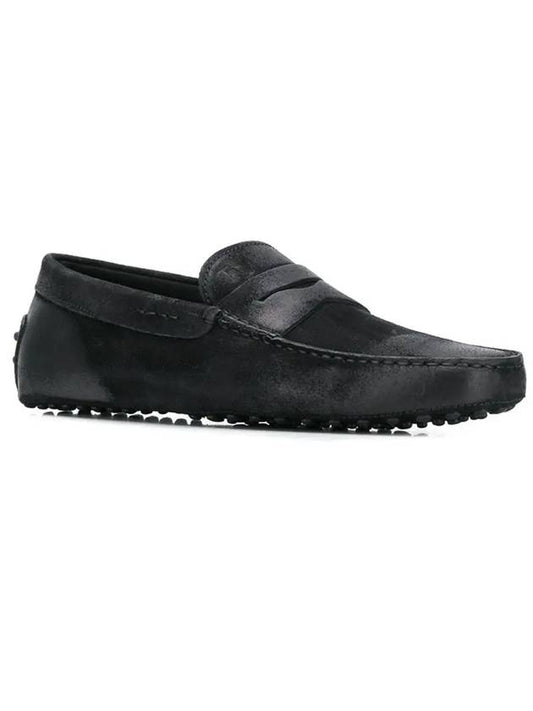 Moka Gomini Driving Shoes Black - TOD'S - BALAAN 1