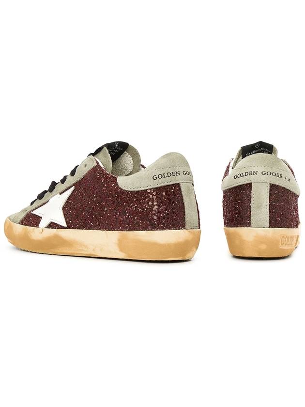 Superstar Clitter Low Top Sneakers Bordeaux - GOLDEN GOOSE - BALAAN 8