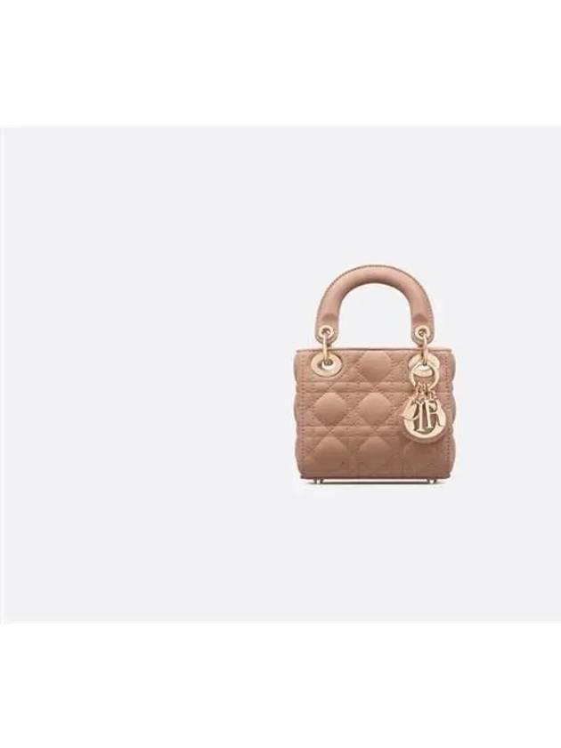 Micro Lady Cannage Lambskin Mini Bag Rose - DIOR - BALAAN 2