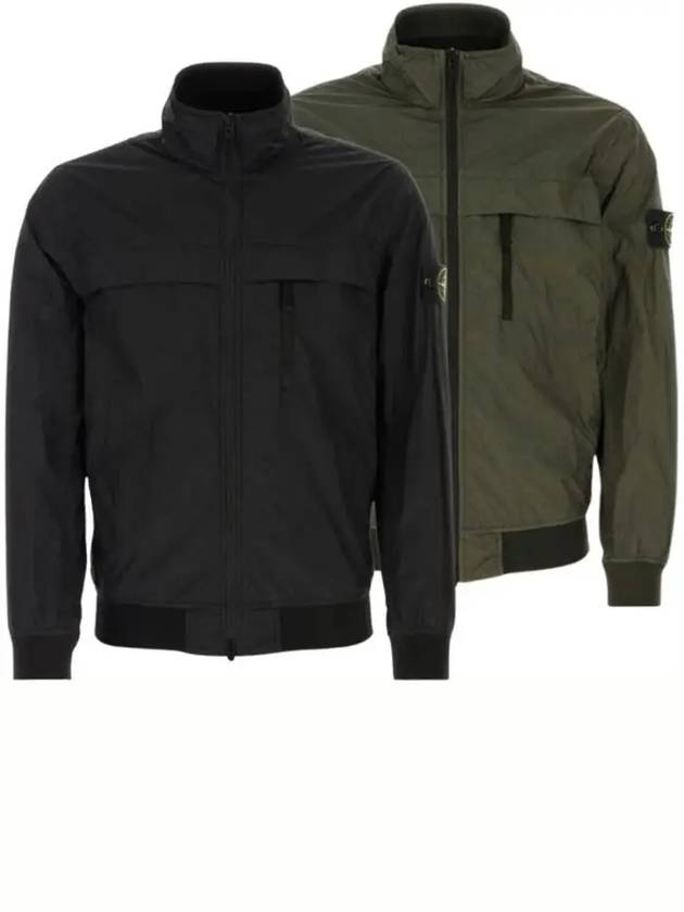 Garment Dyed Crinkle Reps R Nylon Jacket Black - STONE ISLAND - BALAAN 2