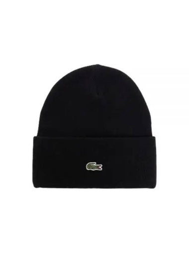 RB9825 031 Ribbed Wool Beanie - LACOSTE - BALAAN 1