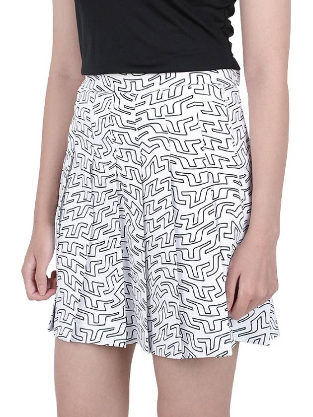 Golf Adina Print Skirt White - J.LINDEBERG - BALAAN 5