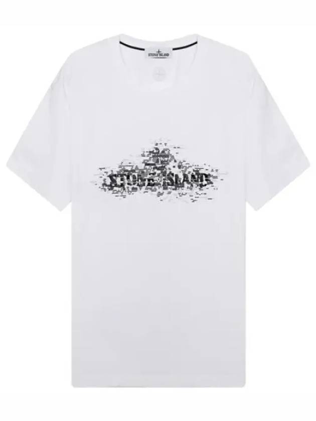 Compass logo printed t shirt men s short sleeve - STONE ISLAND - BALAAN 1