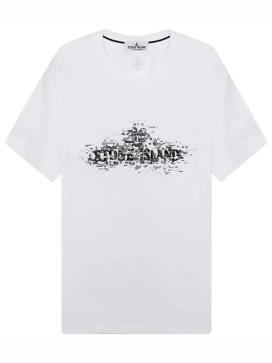 Compass logo printed t shirt men s short sleeve - STONE ISLAND - BALAAN 1