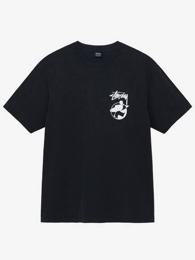 Our Legacy Surfman 2 Pigment Dyed T Shirt Black Women - STUSSY - BALAAN 2