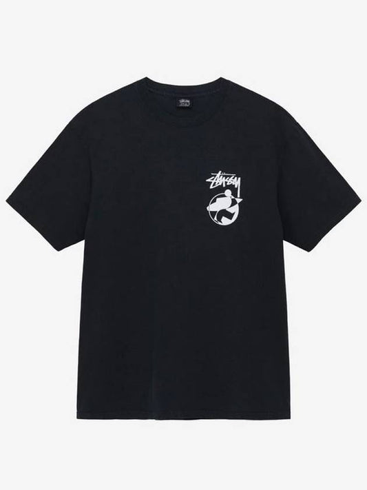 Our Legacy Surfman 2 Pigment Dyed T Shirt Black Men - STUSSY - BALAAN 2