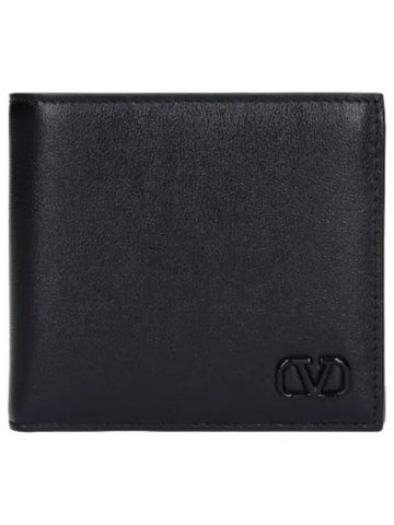 logo signature wallet black - VALENTINO - BALAAN 1