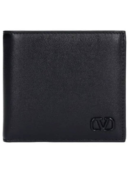 logo signature wallet black - VALENTINO - BALAAN 1