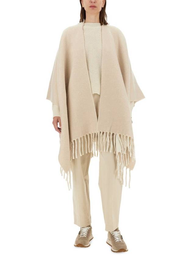 Brunello Cucinelli Double Knit Wool And Cashmere Poncho - BRUNELLO CUCINELLI - BALAAN 2