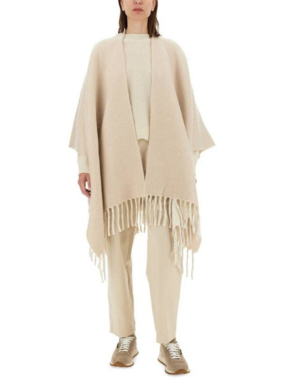 Brunello Cucinelli Double Knit Wool And Cashmere Poncho - BRUNELLO CUCINELLI - BALAAN 2