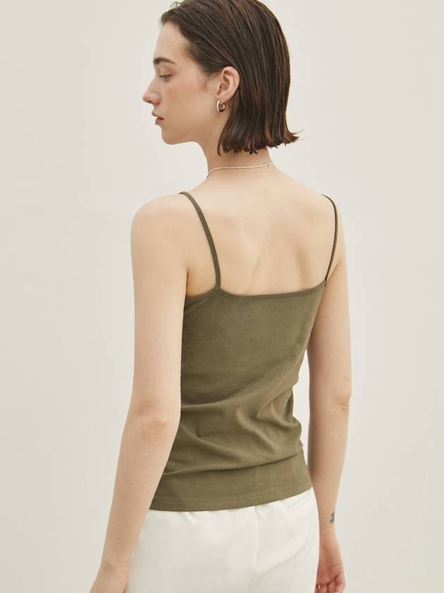 boat neck sleeveless T KHAKI - ARIFF - BALAAN 2