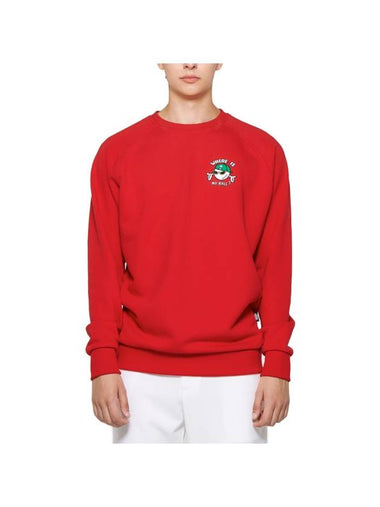 Men's Wear Is My Ball Sweater Red - GOXO - BALAAN 1