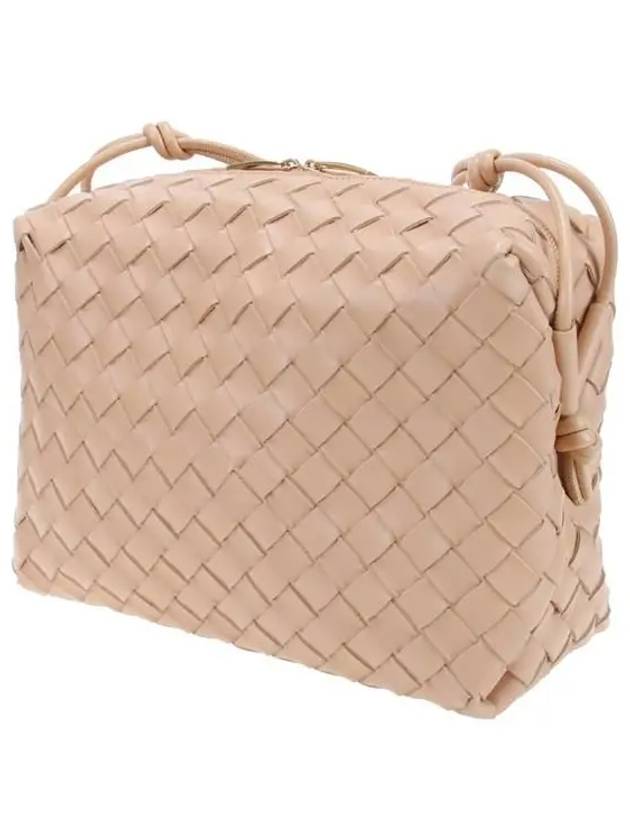 Intrecciato Loop Cross Bag Almond - BOTTEGA VENETA - BALAAN.