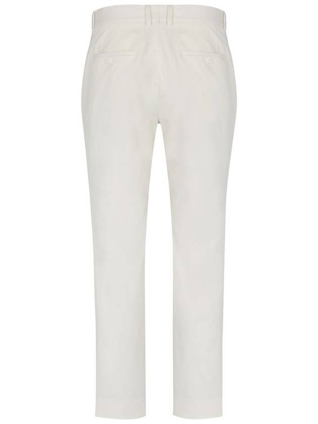 Men's Tapered One-Tuck Cotton Chino Pants White - SOLEW - BALAAN 3