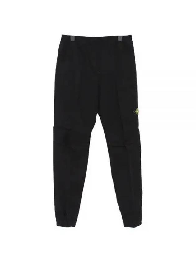 Logo Patch Track Pants Black - STONE ISLAND - BALAAN 2