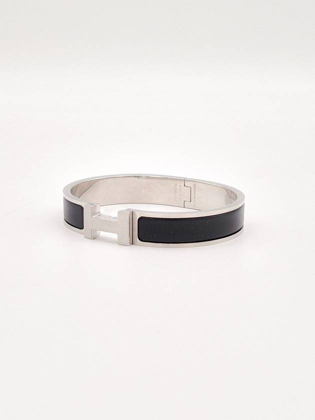 Click Ache HH Palladium Matte Bracelet Noir - HERMES - BALAAN 4