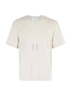 Small Heart Logo Short Sleeve T-Shirt Chalk - AMI - BALAAN 2