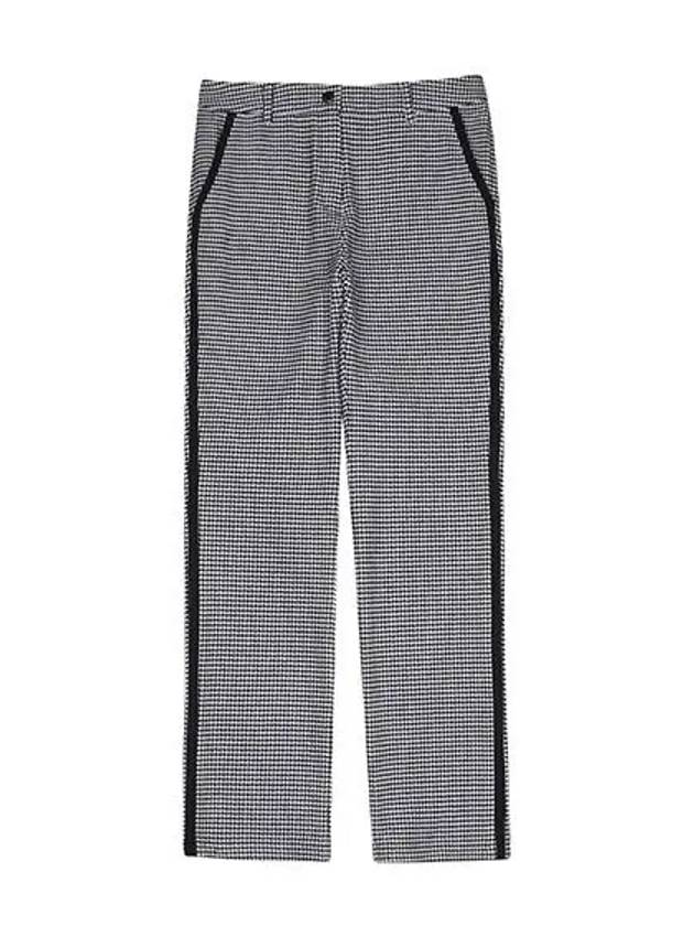 Women s color combination houndstooth 10 pants 5064LXWP IVORY - BLACK&WHITE - BALAAN 2