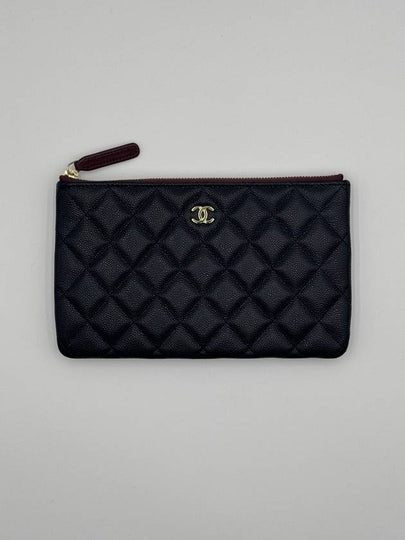 Classic small clutch caviar black gold AP4101 - CHANEL - BALAAN 2