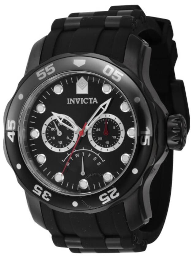 Invicta Pro Diver Retrograde GMT Quartz Black Dial Men's Watch 46966 - INVICTA - BALAAN 1