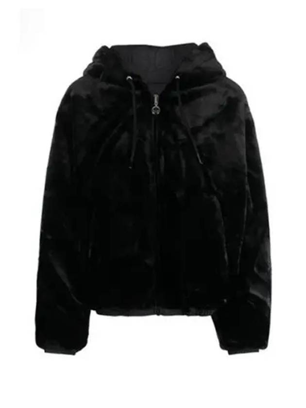 Women's Reversible Quilted Eaton Fur Jacket Black - MOOSE KNUCKLES - BALAAN 2