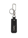 Logo Key Ring Black - SAINT LAURENT - BALAAN 1