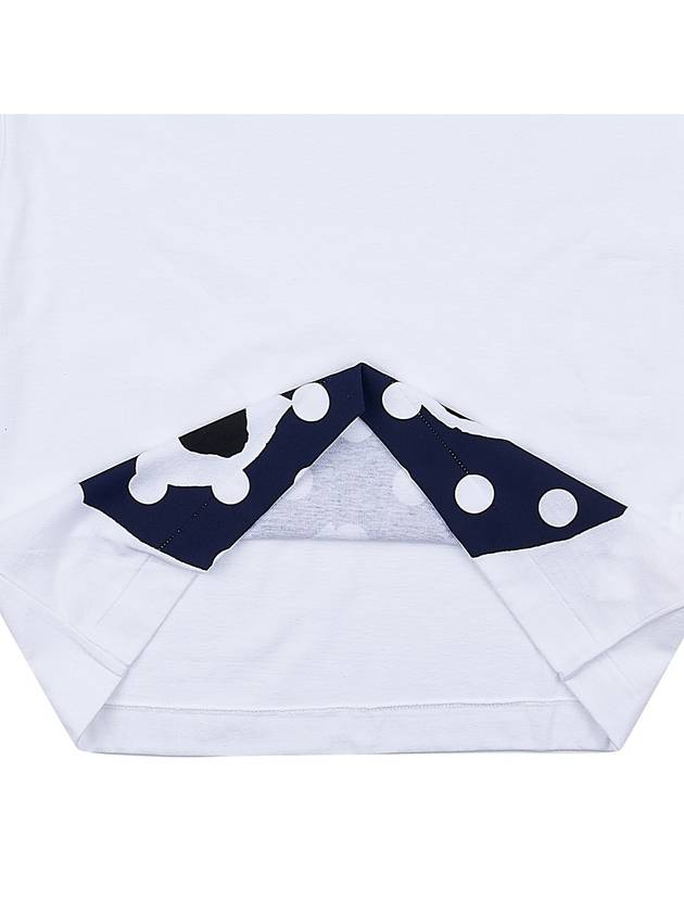 Dot Heart Wappen TShirt P1T236 WHITE - COMME DES GARCONS - BALAAN 8