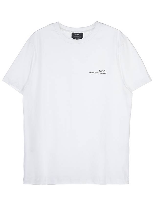 Men's Item Logo Cotton Short Sleeve T-Shirt White - A.P.C. - BALAAN 10