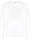 Men's Industrial One Print Sweatshirt White - STONE ISLAND - BALAAN 2