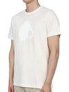 Augustine Logo Print Short Sleeve T-Shirt Ivory - MOOSE KNUCKLES - BALAAN 5