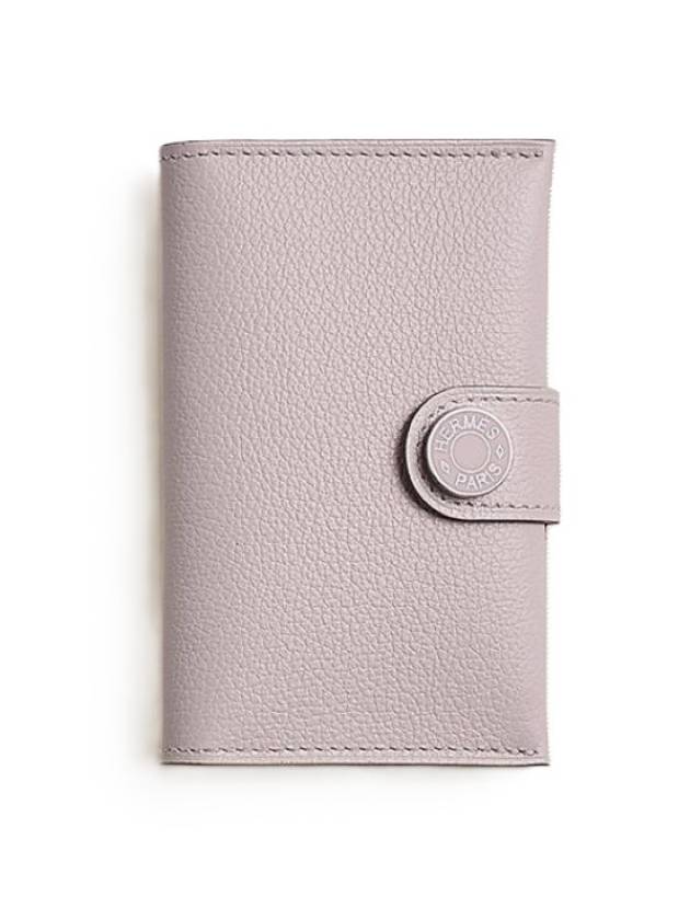 R M S card holder lavender pink silver plate - HERMES - BALAAN 1