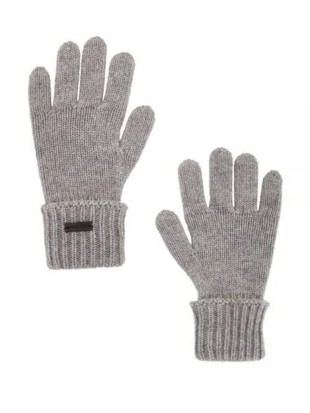 Cashmere Gloves Grey - SAINT LAURENT - BALAAN 2