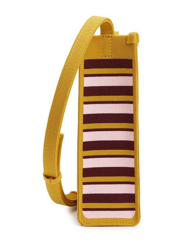 Jacquard Stripe Mini Shoulder Bag Yellow - MARNI - BALAAN 3