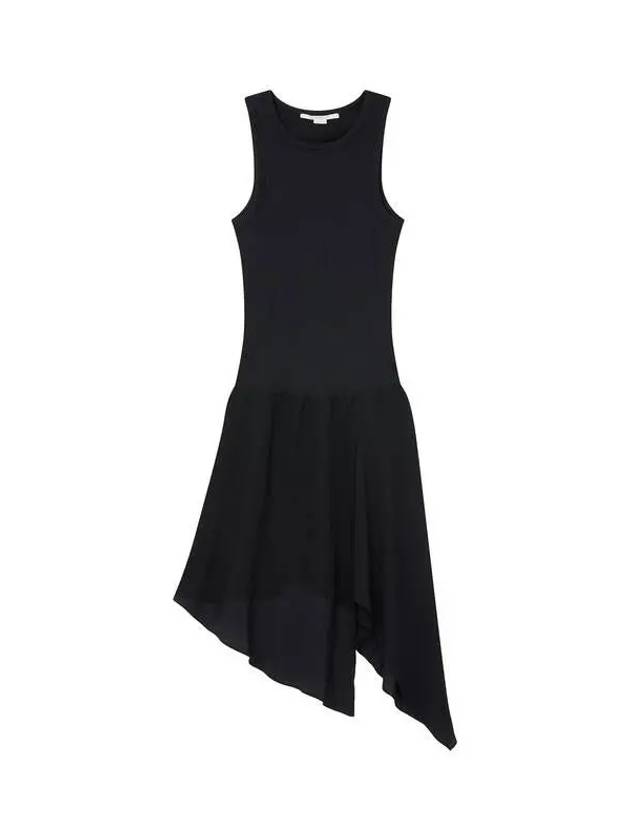 STELLA McCARTNEY unbalanced hem color combination dress black - STELLA MCCARTNEY - BALAAN 1