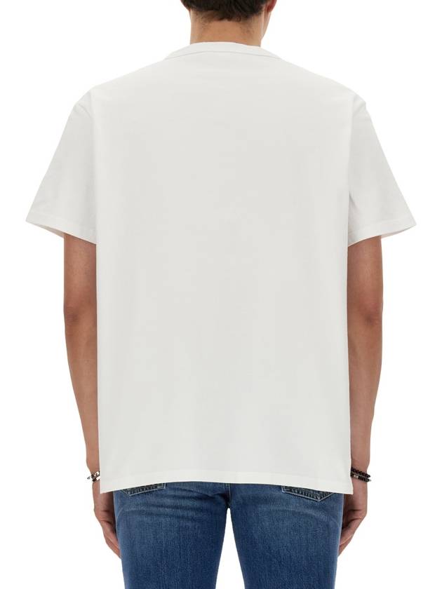 Logo Print Short Sleeve T-shirt White - ALEXANDER MCQUEEN - BALAAN 4