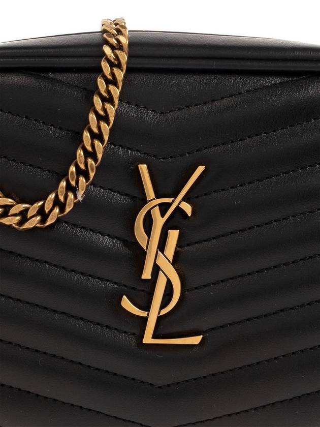 Lou Small Leather Cross Bag Black - SAINT LAURENT - BALAAN 2