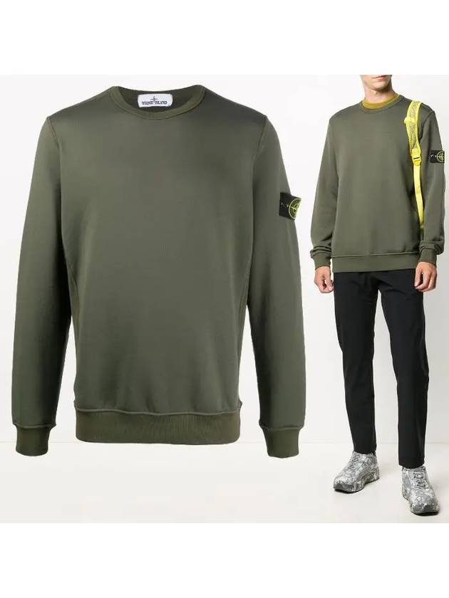 Wappen Patch Sweatshirt Dark Green - STONE ISLAND - BALAAN 2