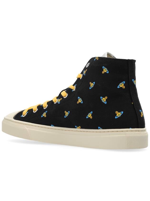 Vivienne Westwood Sneakers Plimsoll High Top, Women's, Black - VIVIENNE WESTWOOD - BALAAN 5