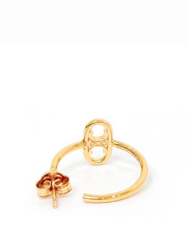 OS Women s Triomphe Asymmetric Hoop Earrings Gold - CELINE - BALAAN 6