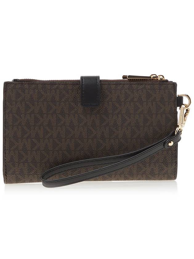 Jet Set Canvas Long Wallet Brown - MICHAEL KORS - BALAAN 4