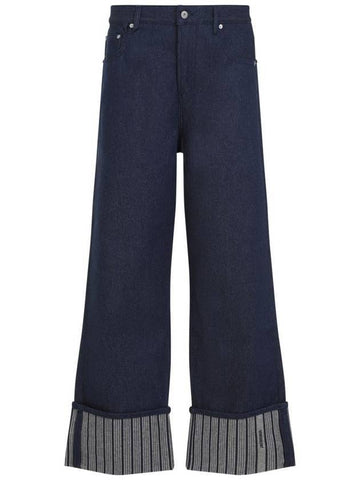 Jacquemus Le Denimes wide jeans navy - JACQUEMUS - BALAAN 1