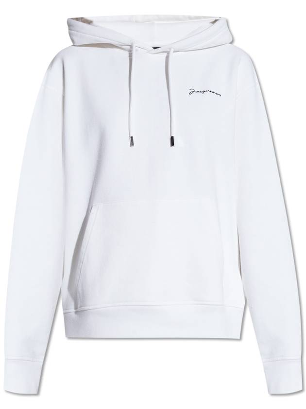 Jacquemus ‘Brode’ Hoodie With Logo, Women's, White - JACQUEMUS - BALAAN 1