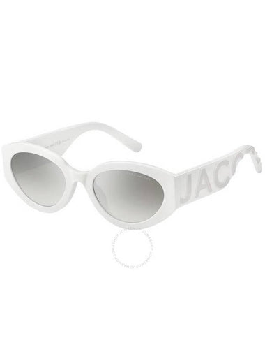 Marc Jacobs Grey Mirrorshade Silver Cat Eye Ladies Sunglasses MARC 694/G/S 0HYM/IC 54 - MARC JACOBS - BALAAN 1