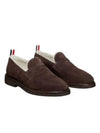 Shearling Lining Suede Penny Loafers Brown - THOM BROWNE - BALAAN 2