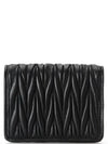 Matelasse Leather Half Wallet Black - MIU MIU - BALAAN 4