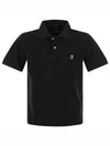 Logo Patch Cotton Short Sleeve Polo Shirt Black - PARAJUMPERS - BALAAN 2