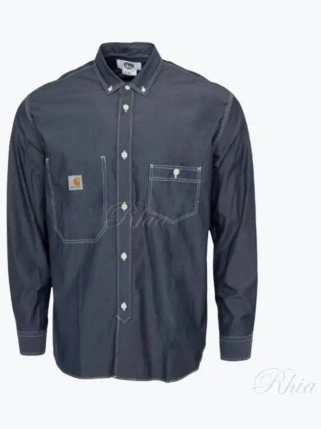 24 WM B903 Indigo Carhartt Shirt - JUNYA WATANABE - BALAAN 1